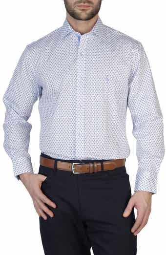 Geo Poplin Stretch Shirt