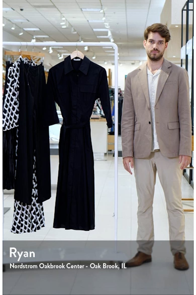Rossellini Pleated Cotton Shirtdress video