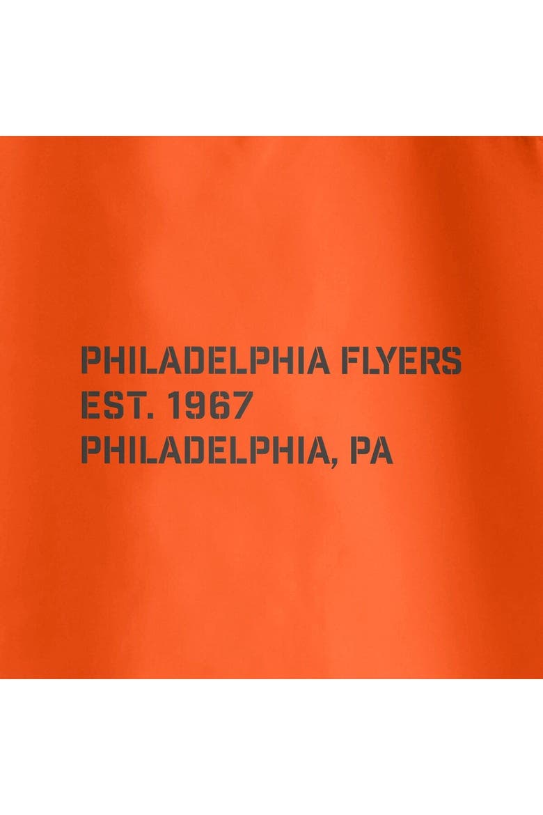 Men's Fanatics Branded Black/Orange Philadelphia Flyers Thrill Seeker Anorak Half-Zip Jacket, Alternate, color, Black