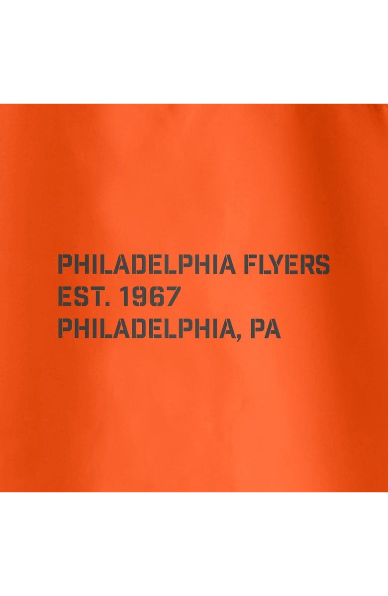 FANATICS Men's Fanatics Branded Black/Orange Philadelphia Flyers Thrill Seeker Anorak Half-Zip Jacket, Alternate, color, 