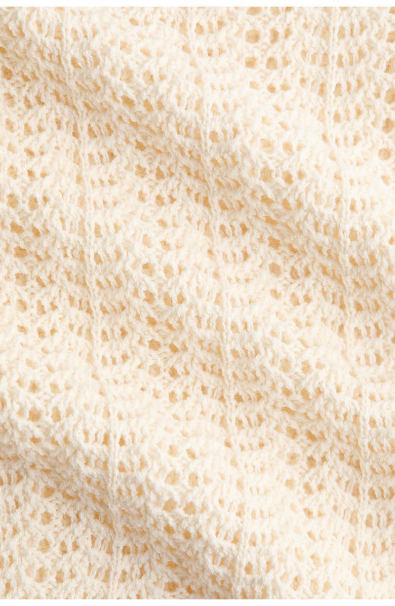 H&M Pointelle-knit Jumper, Alternate, color, Light Beige