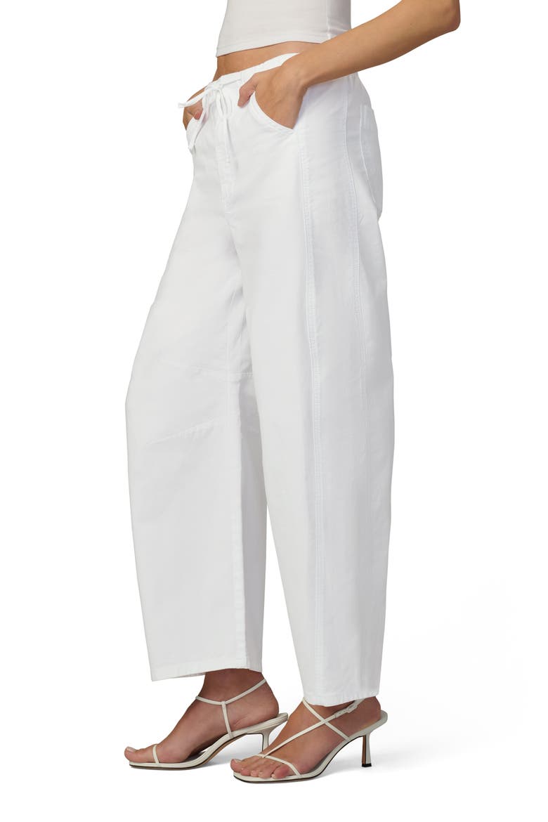The Bowie Cotton Blend Drawstring Pants, Alternate, color, WHITE