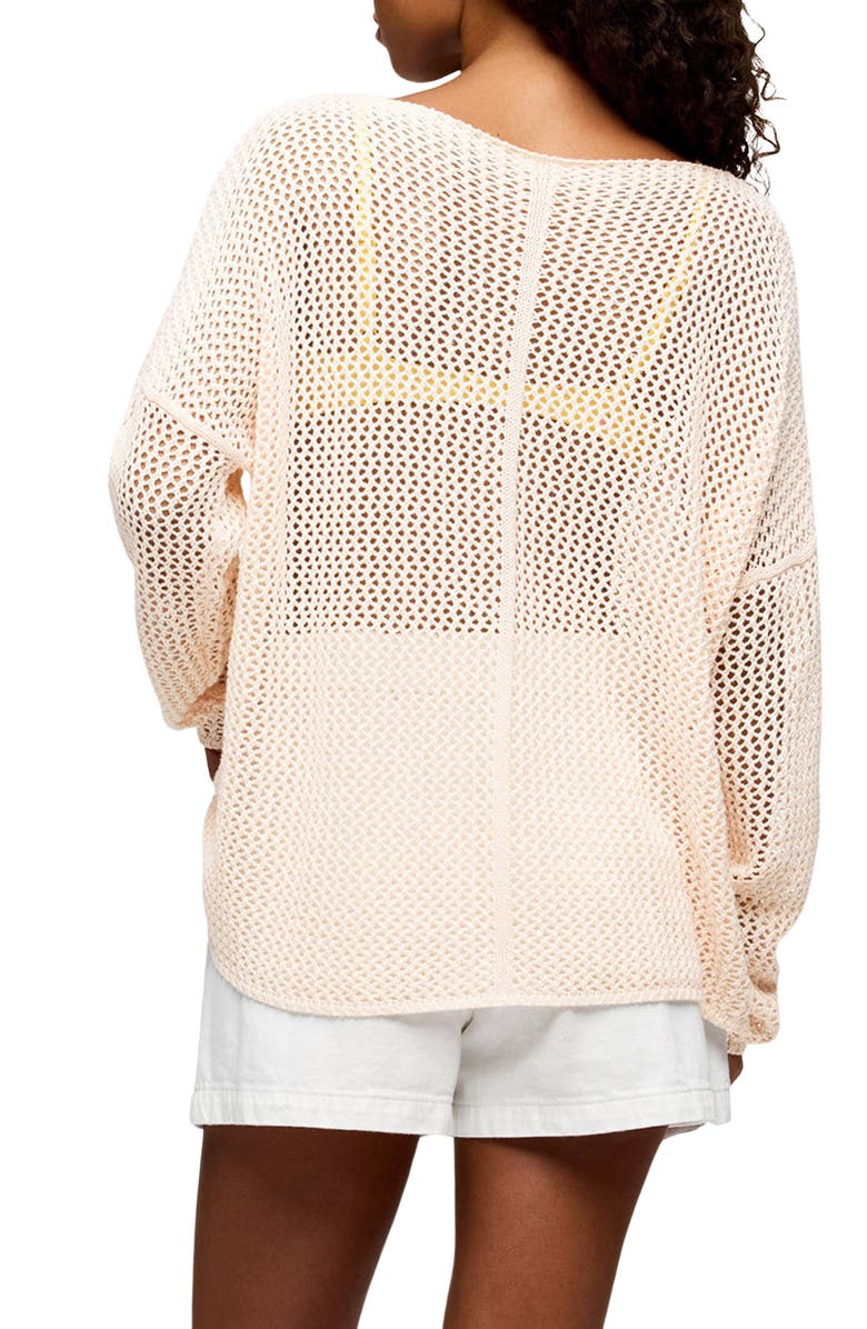 nuuds Summer Breeze Open Stitch Sweater, Alternate, color, Blush