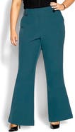 City Chic Vienna High Waist Flare Pants