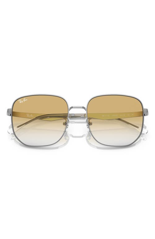 Ray Ban Ray-ban 57mm Gradient Irregular Sunglasses In Gold