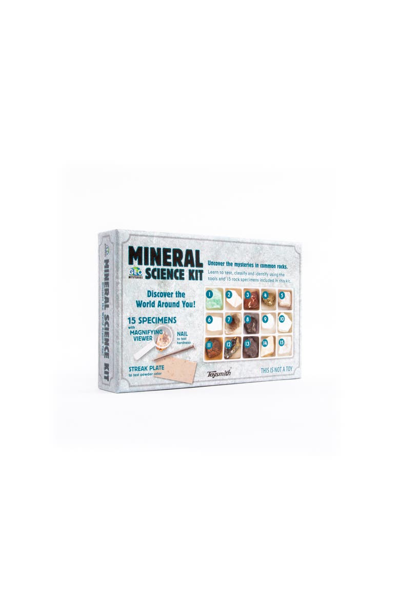 Toysmith Toy Mineral Geology Rock Specimen Science STEM Kit, Alternate, color, Multicolored