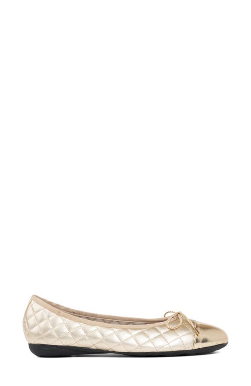 Paul Mayer Cap Toe Quilted Ballet Flat