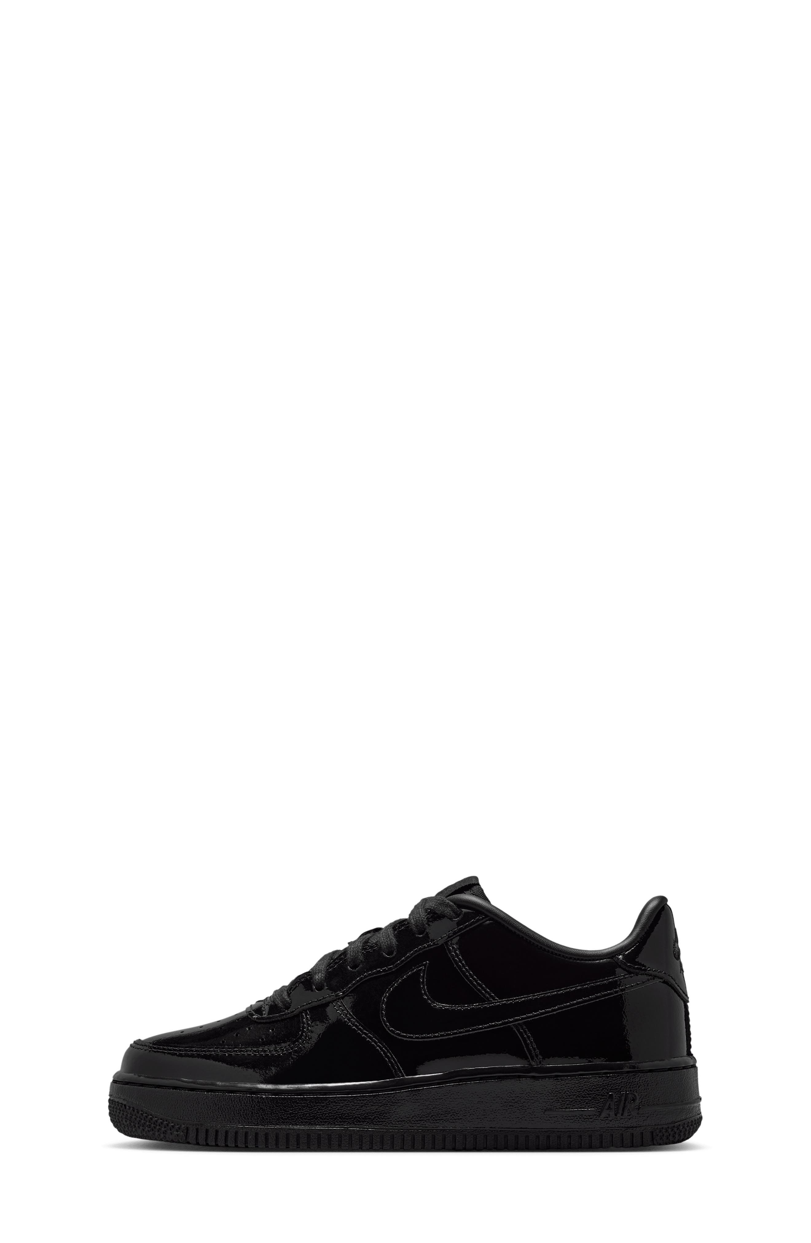 Nike Kids' Air Force 1 Basketball Sneaker, Alternate, color, Black/ Black/ Black