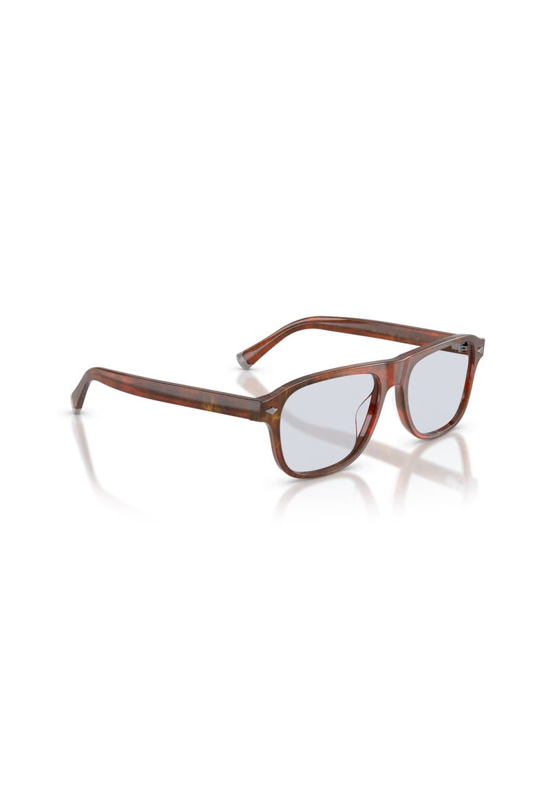 55mm Rectangle optical glasses, Alternate, color, Brown