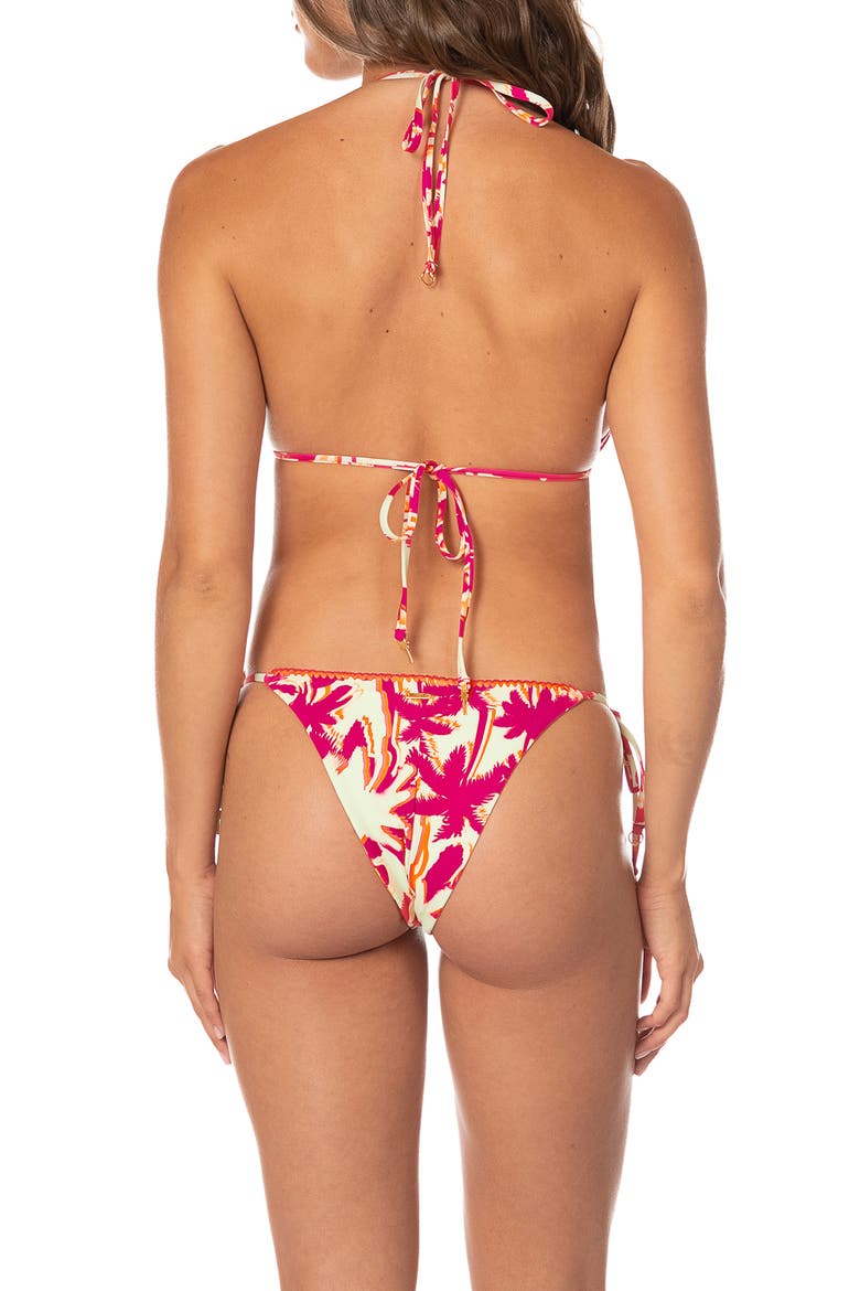 Dream Scape Glow Balmy Reversible Bikini Top, Alternate, color, DARK PINK