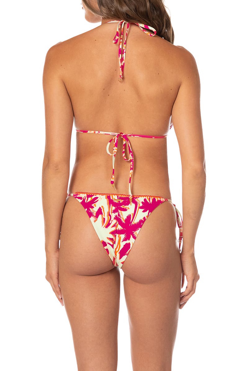 Maaji Dream Scape Glow Balmy Reversible Bikini Top, Alternate, color, Dark Pink