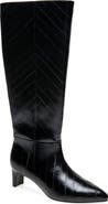 Reaction Kenneth Cole Boysen Croc Embossed Faux Leather Knee High Boot