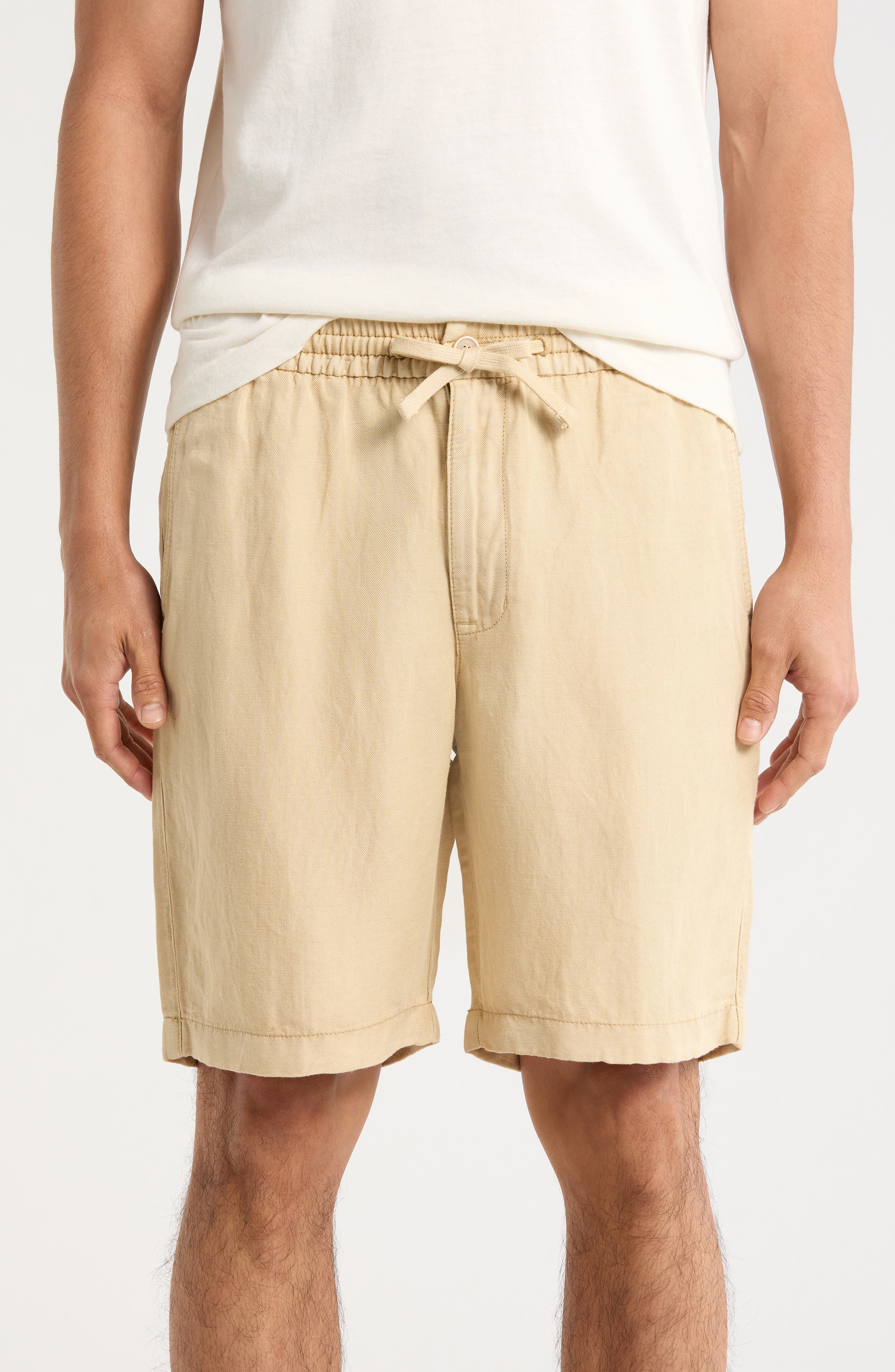 Tropical Beach Linen & Cotton Shorts - image 3