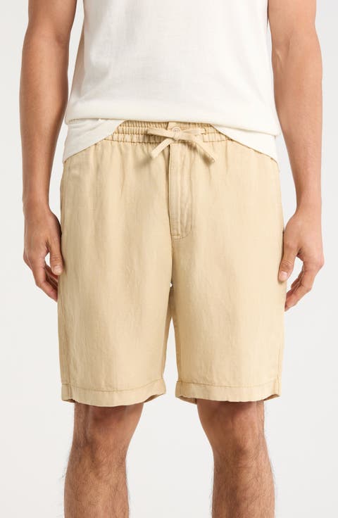 Tropical Beach Linen & Cotton Shorts