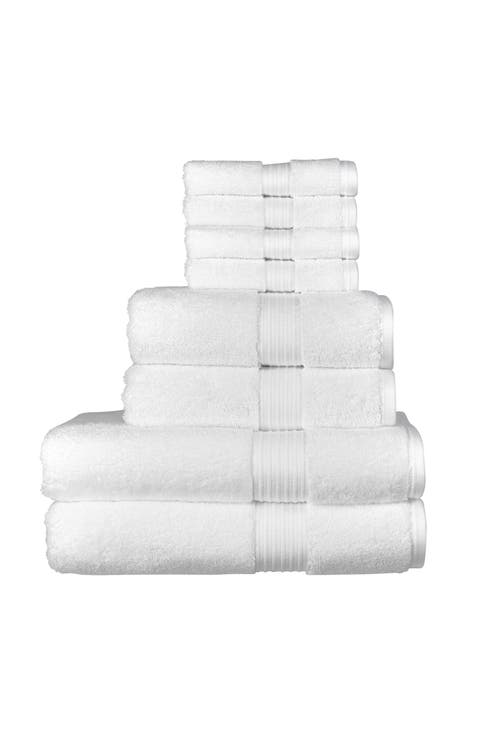 Supreme Hygro Luxury 100% Supima Cotton 8 Piece Towel Set