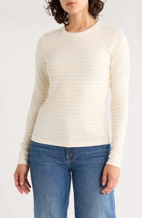 Lexi Stripe Sun-In Rib Long Sleeve T-Shirt