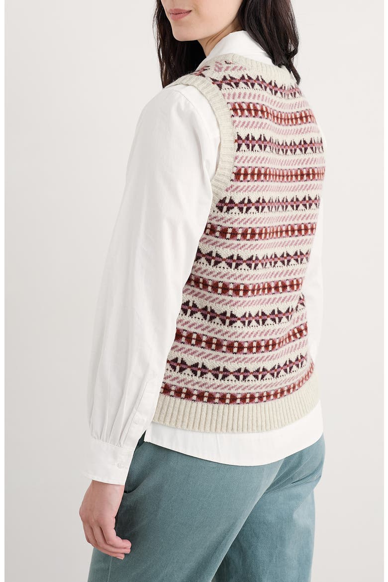 Lemon Porch Merino Wool Blend Sweater Vest, Alternate, color, KNIT ARAN DARK HELLEBORE