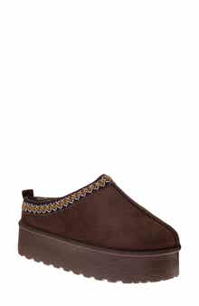 Avalanche Faux Fur Lined Platfrom Clog Slipper