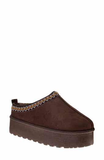 Avalanche Faux Fur Lined Platfrom Clog Slipper