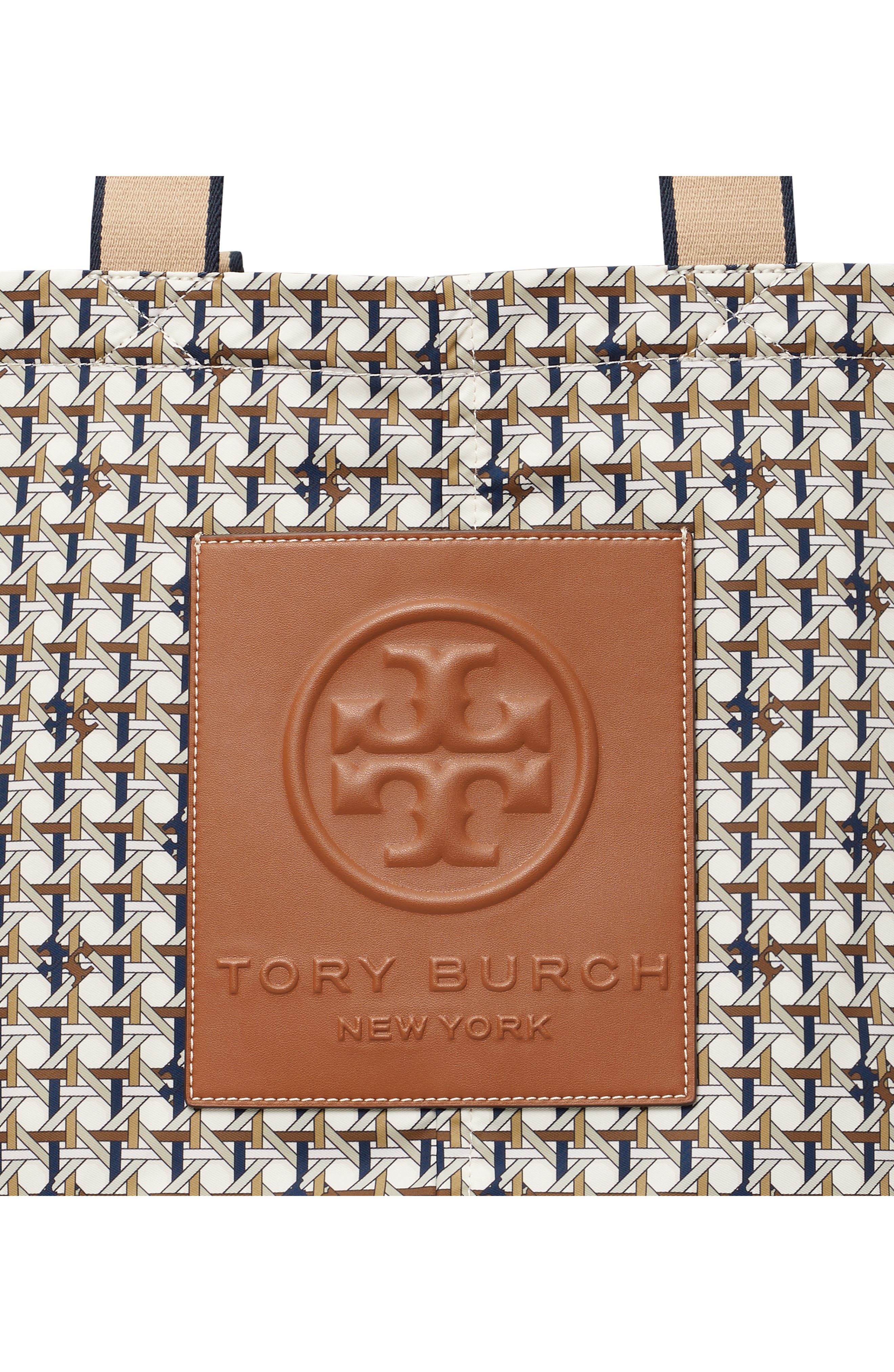 Tory Burch Small Basketweave Nylon Tote, Alternate, color, 