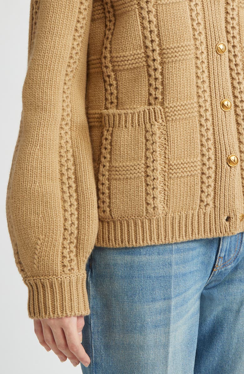 Valentino Garavani Striped Silk Sweater, Alternate, color, 