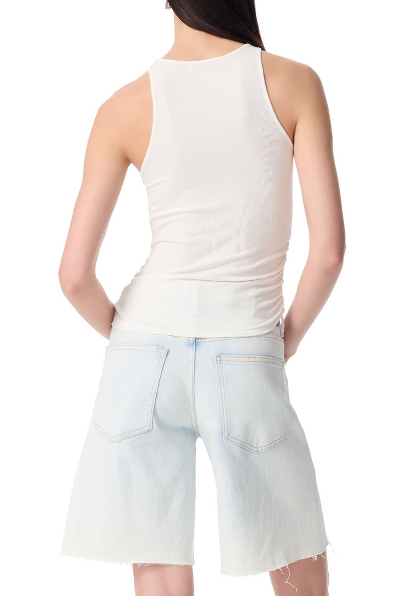 Tiane Racerback Rib Tank, Alternate, color, SNOW WHITE