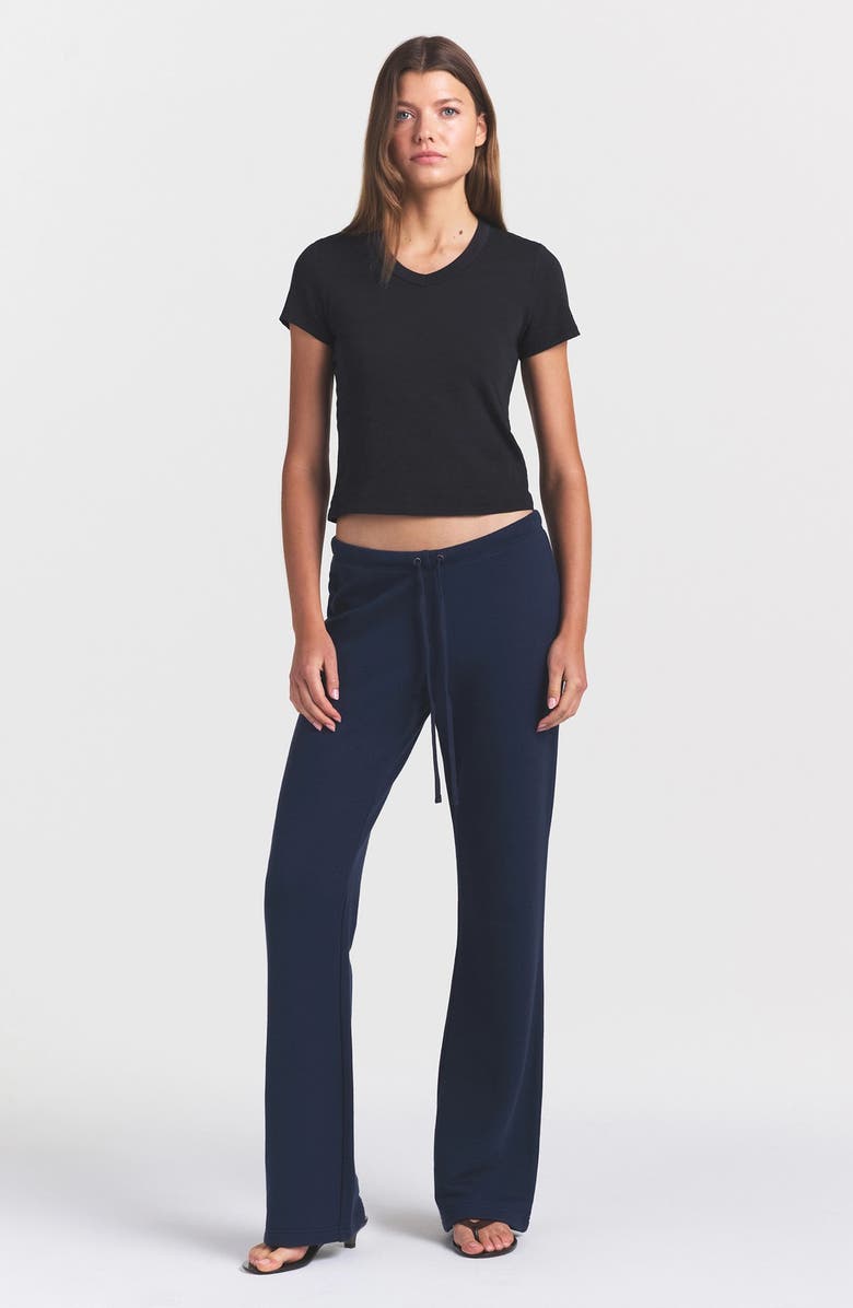 SKIMS V-Neck Baby Tee, Alternate, color, Washed Onyx