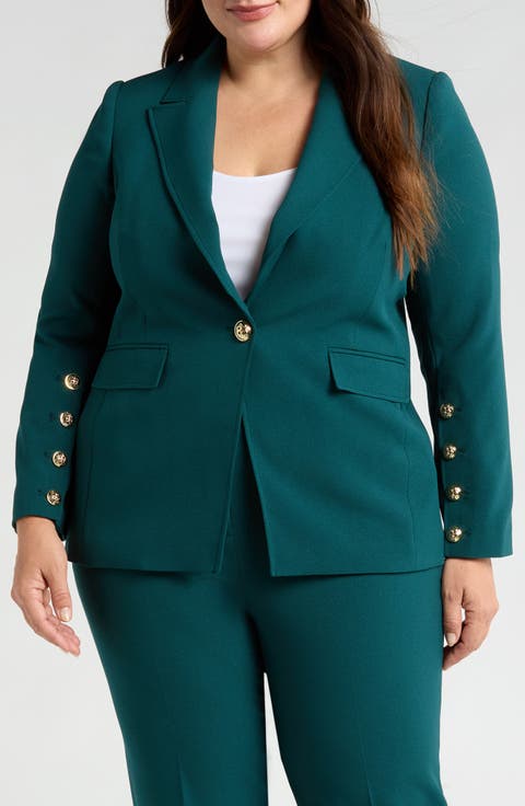 One-Button Blazer (Plus)