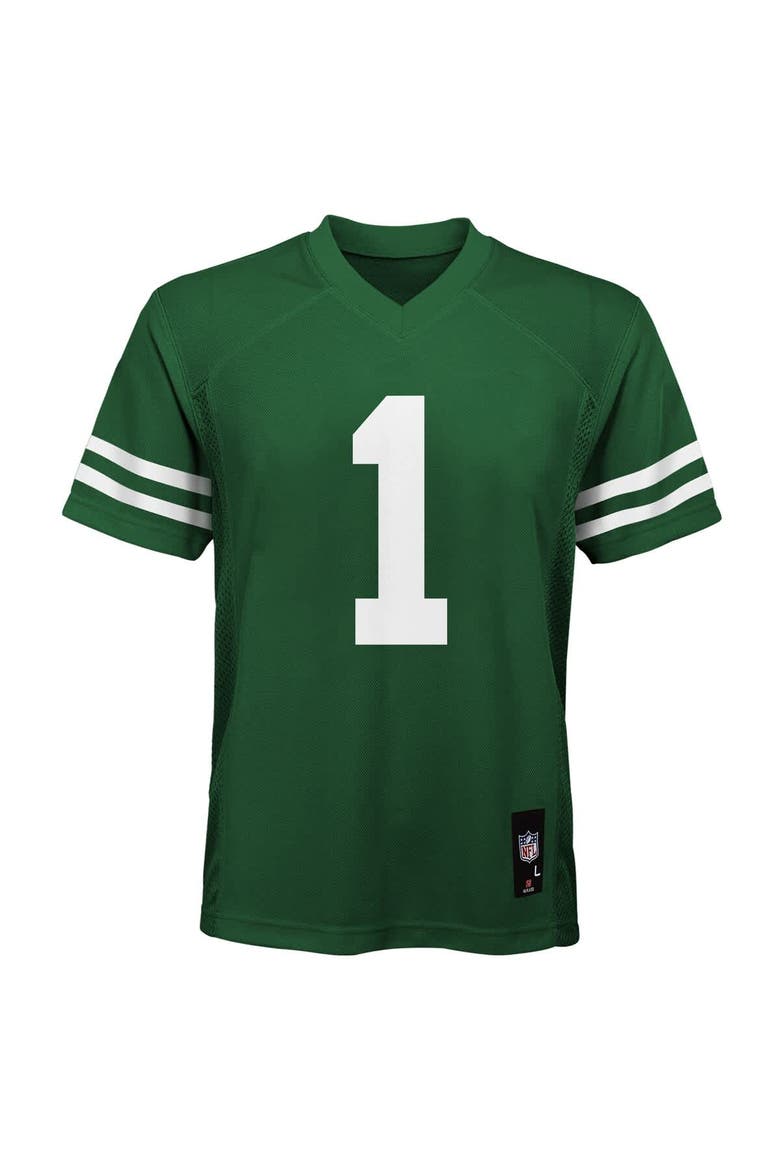 Youth Ahmad Sauce Gardner Green New York Jets Replica Player Jersey, Alternate, color, Green