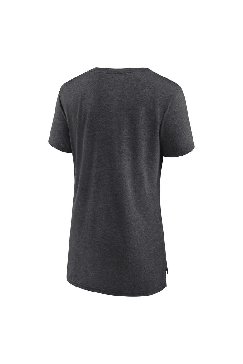Women's Fanatics Branded  Heather Charcoal Jacksonville Jaguars Our Pastime Tri-Blend T-Shirt, Alternate, color, Heather Charcoal
