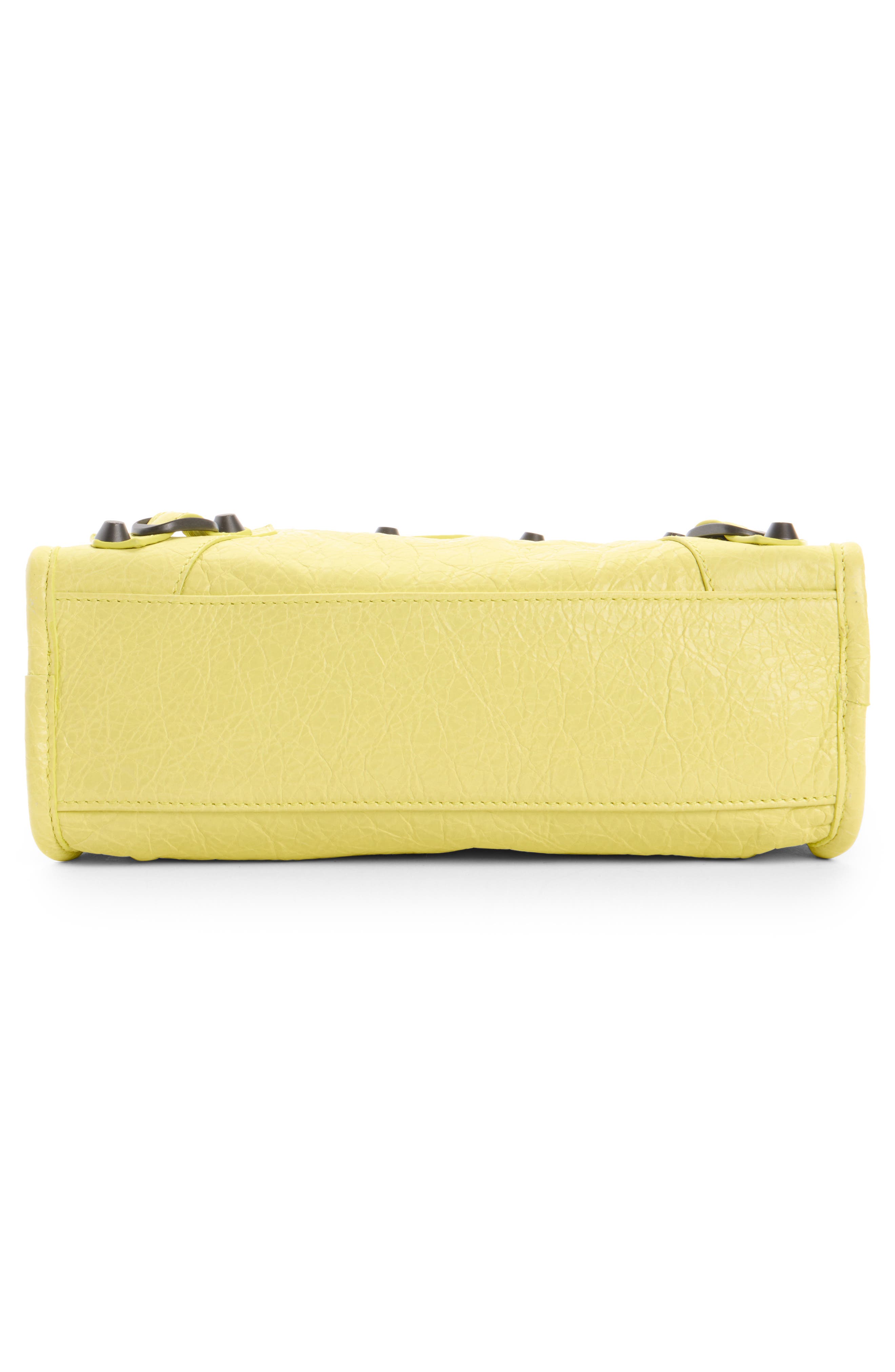 Small Le City Arena Leather Top Handle Bag, Alternate, color, 7034 LEMONADE