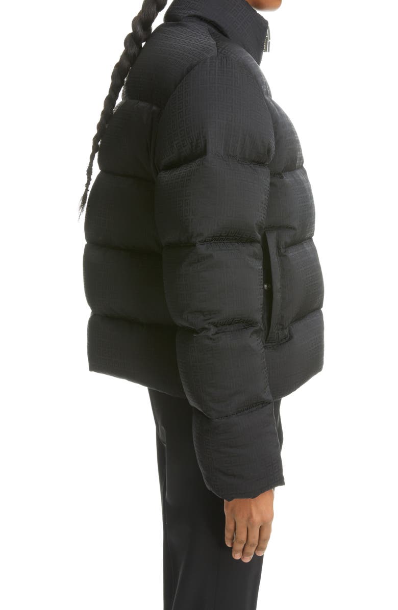 Givenchy 4G Logo Jacquard Down Puffer Jacket, Alternate, color,