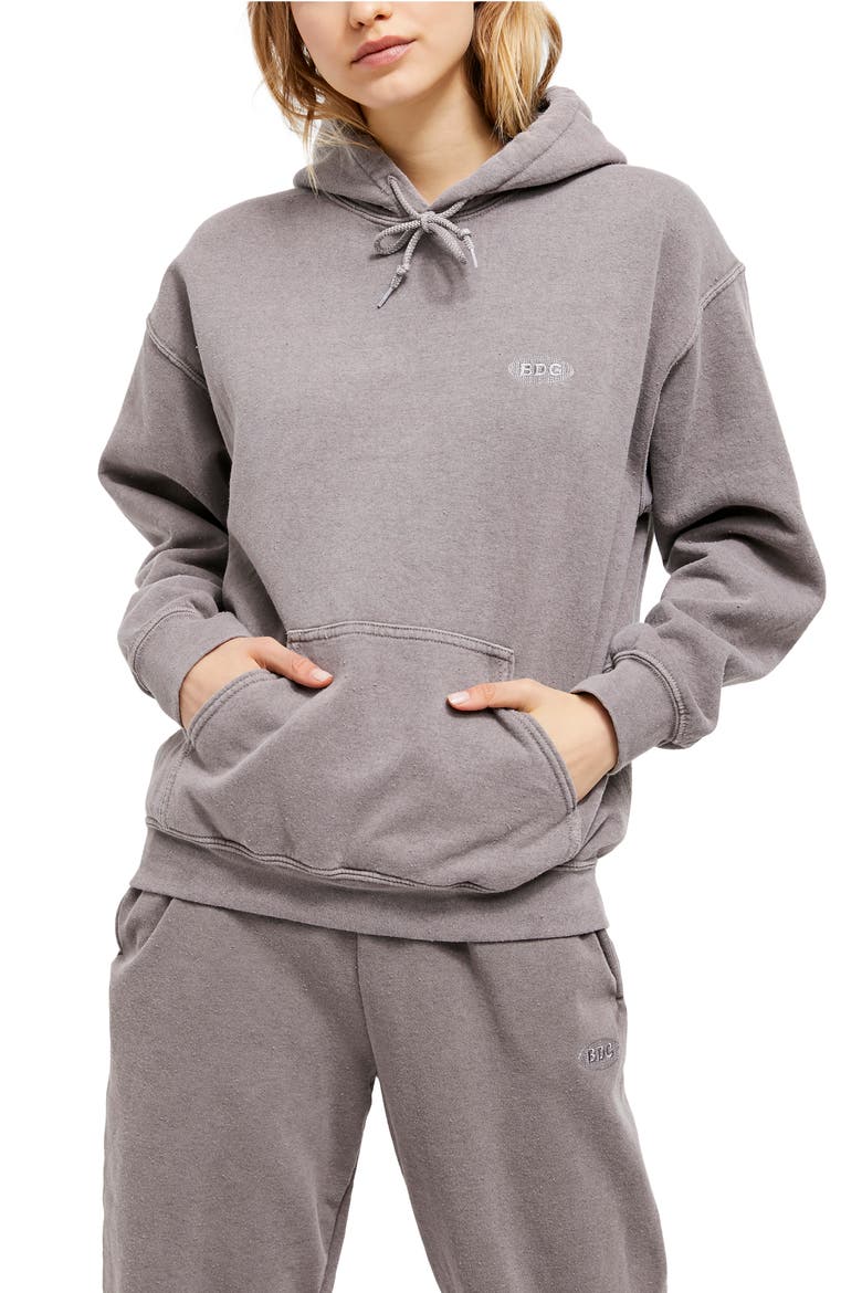 Longline Hoodie, Main, color, CHOCOLATE
