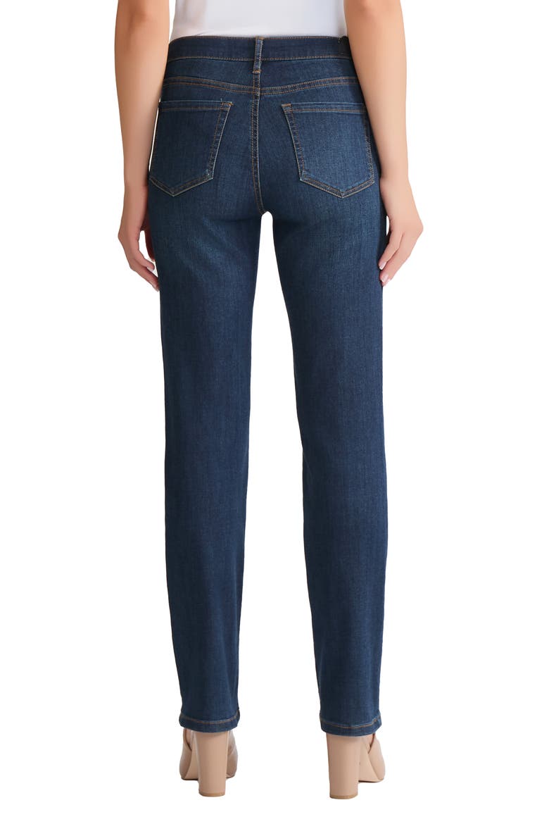 Lexington High Waist Straight Leg Jeans, Alternate, color, INDIGO WASH
