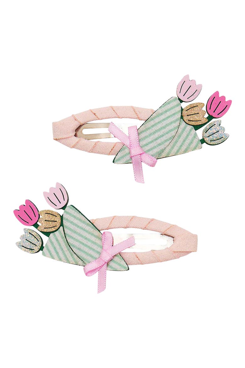 Kids' Bouquet 2-Pack Hair Clips, Main, color, PINK