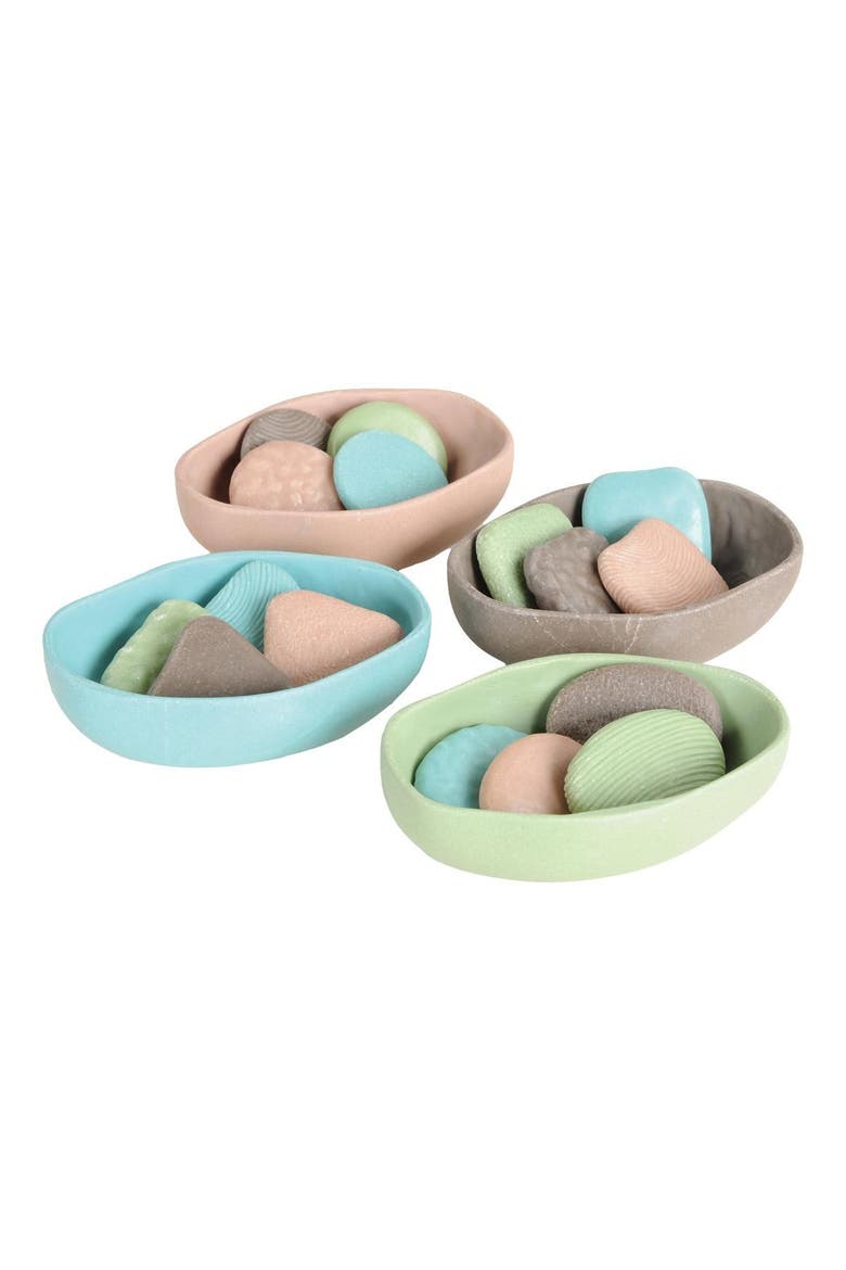 Rustic Textured Sorting Stones, Alternate, color, Multicolored