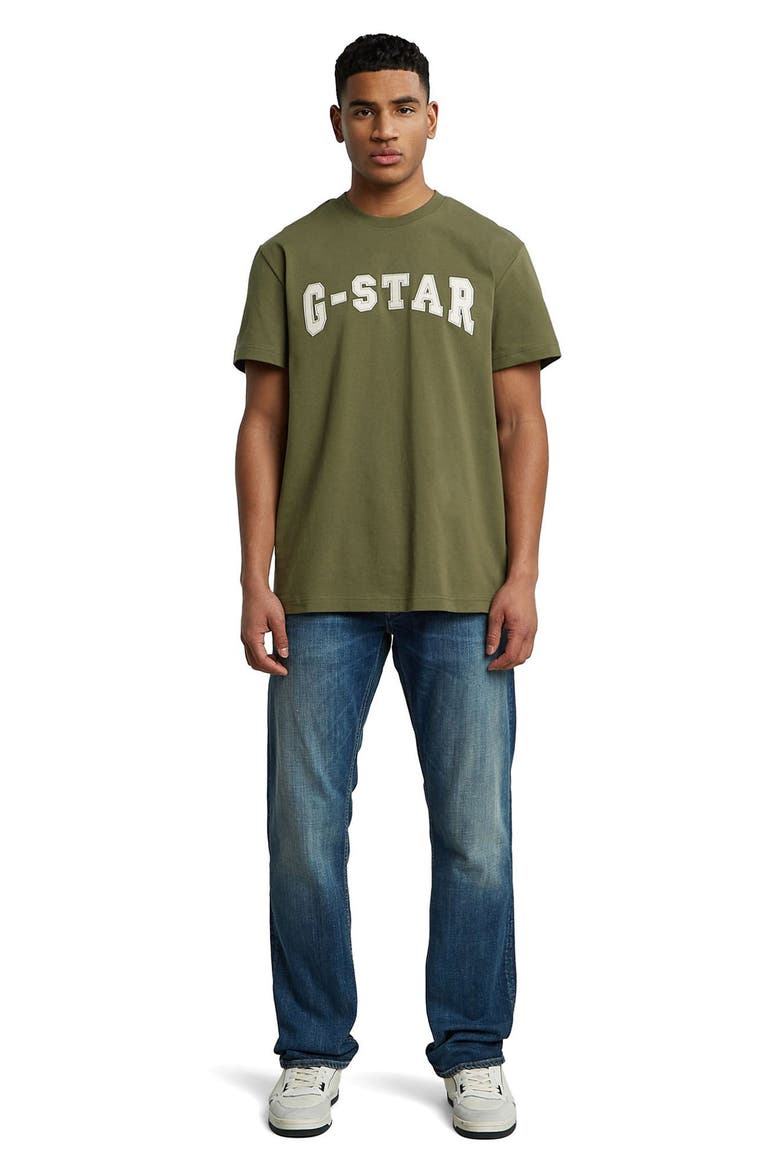 Felt Logo Organic Cotton Graphic T-Shirt, Alternate, color, SHADOW OLIVE