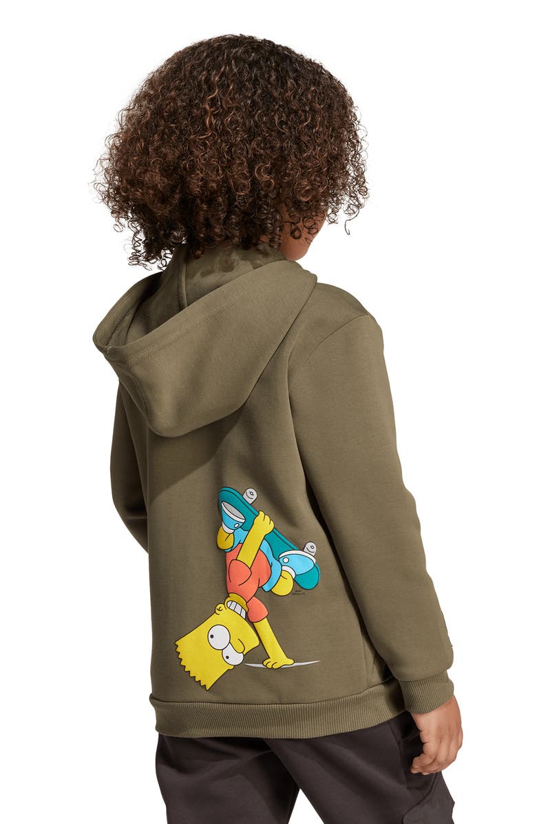 adidas Originals x The Simpsons Kids' Hoodie, Alternate, color, Olistr