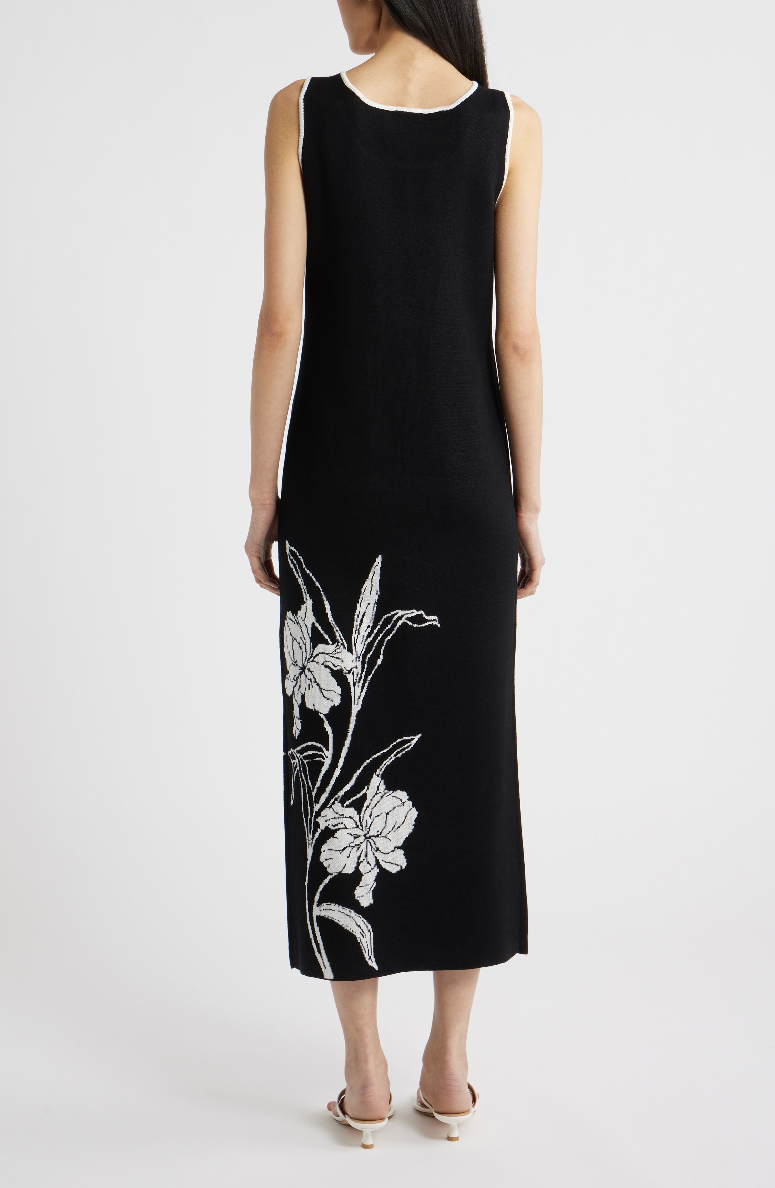 Floral Knit Maxi Dress - image 2