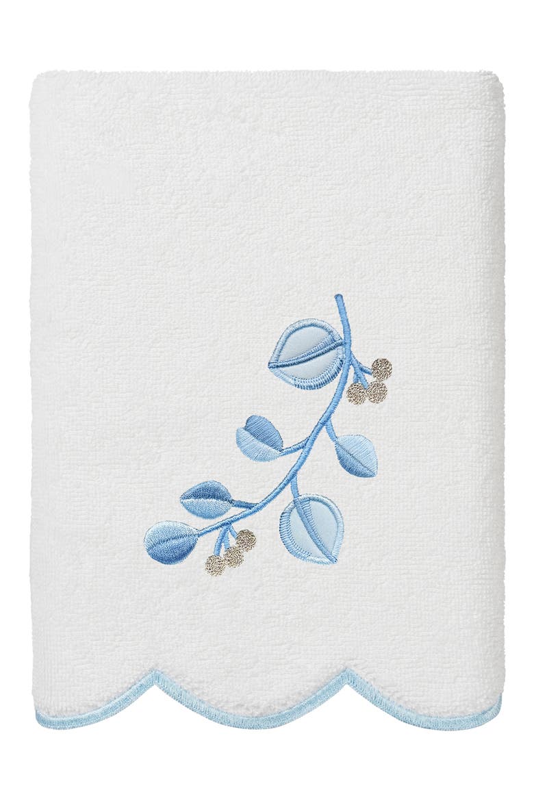 Wild Branch Scallop 6-Piece Assorted Towels Set, Alternate, color, WHITE/ BLUE