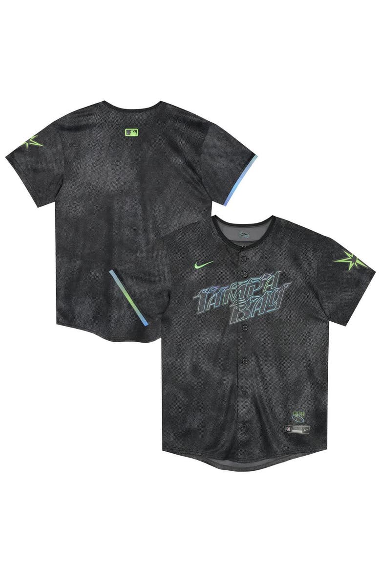 Preschool Nike  Black Tampa Bay Rays City Connect Jersey, Main, color, Black
