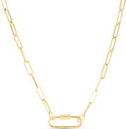 Queen Jewels Carabiner & Paper Clip Chain Necklace