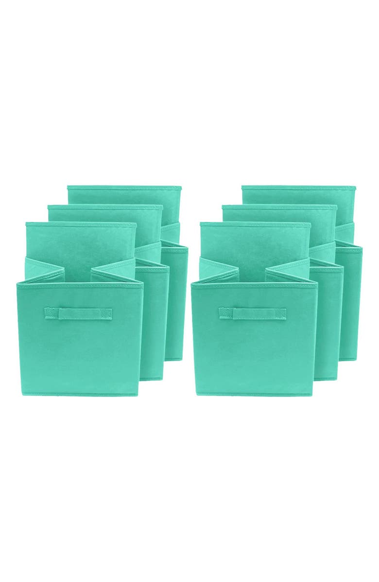 SORBUS Foldable Storage Cube Basket Bin - Set of 6 - Teal, Alternate, color, Teal