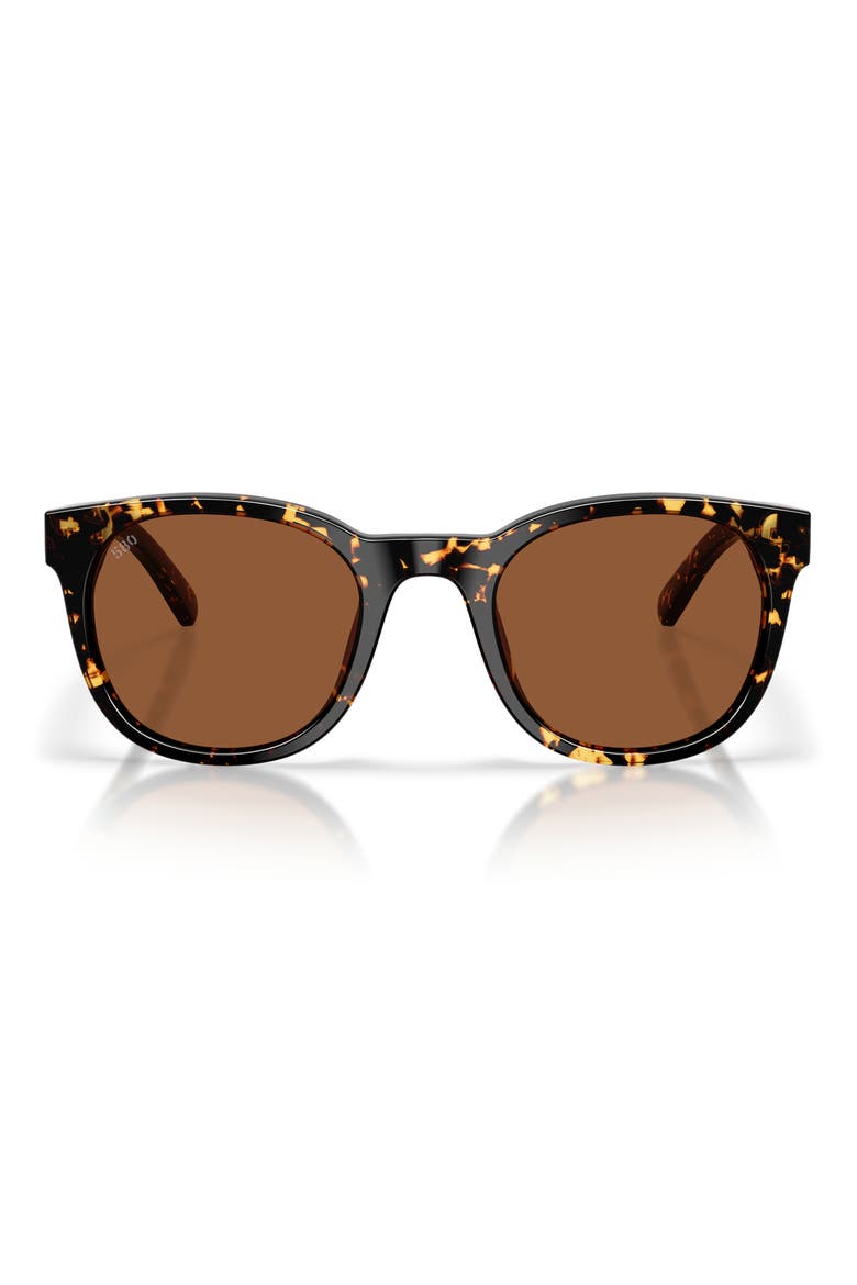 Middles 51mm Gradient Polarized Round Sunglasses, Main, color, TORTOISE / COPPER