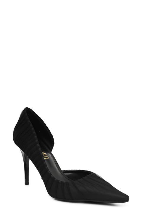 Pleated d'Orsay Pump