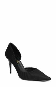 Pleated d'Orsay Pump