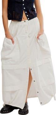 Free People Eloise Cotton Twill Maxi Skirt