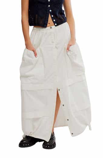 Free People Eloise Cotton Twill Maxi Skirt