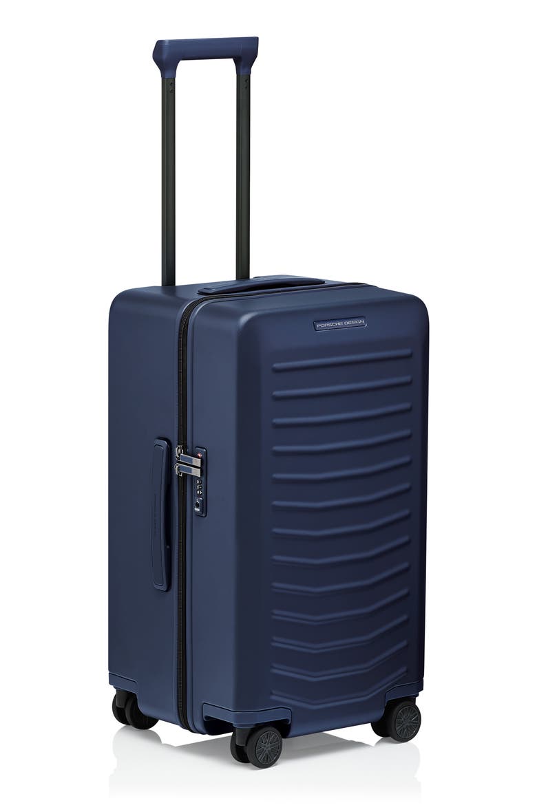 Roadster Trunk 26-Inch Spinner Suitcase, Alternate, color, MATTE BLUE