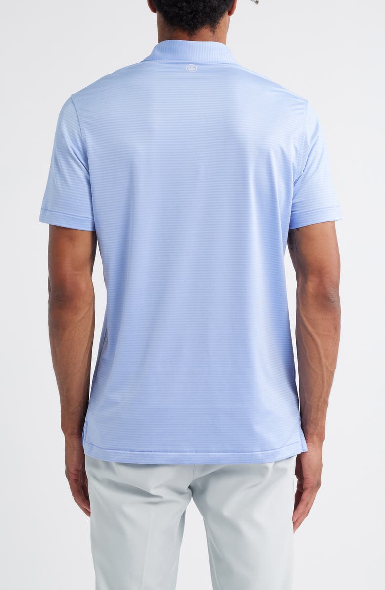 Peter Millar Crown Crafted Stripe Performance Jersey Polo, Alternate, color, Wisteria
